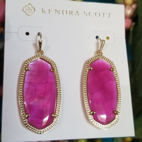 NWT KENDRA SCOTT AZALEA ILLUSION ELLE EARRINGS - Picture 2 of 3